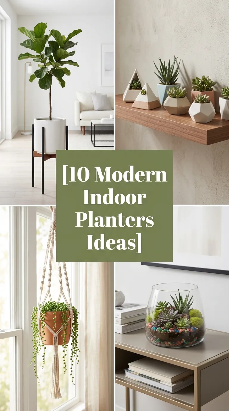 10 Modern Indoor Planters Ideas