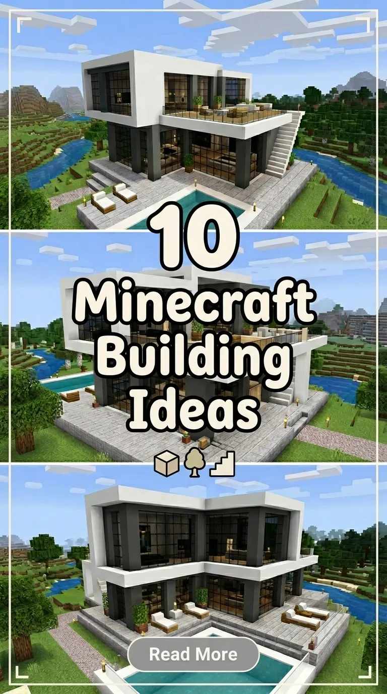 10 Minecraft Building Ideas  