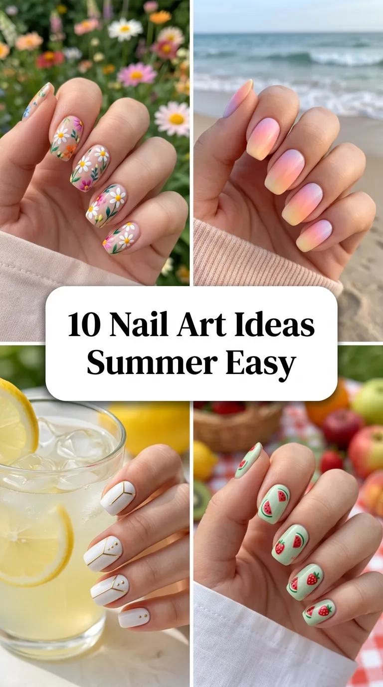 10 Nail Art Ideas Summer Easy