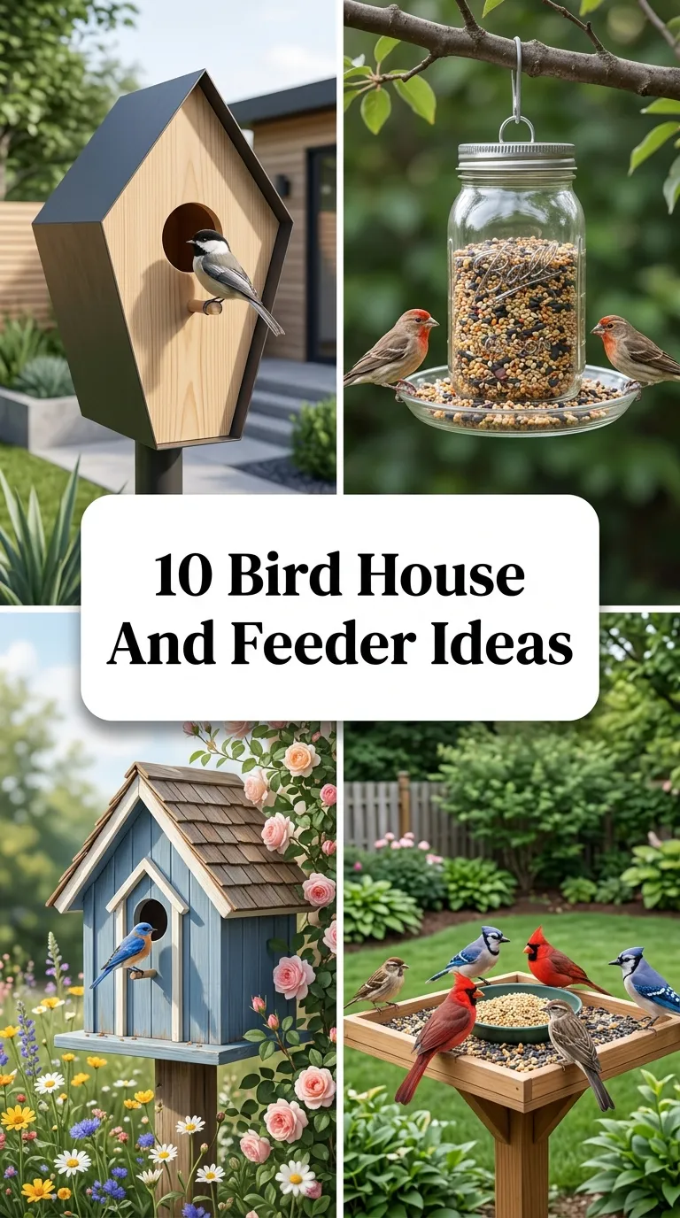 10 Bird House And Feeder Ideas