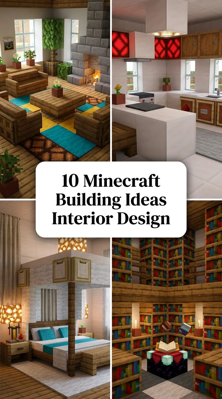10 Minecraft Building Ideas Interior Design