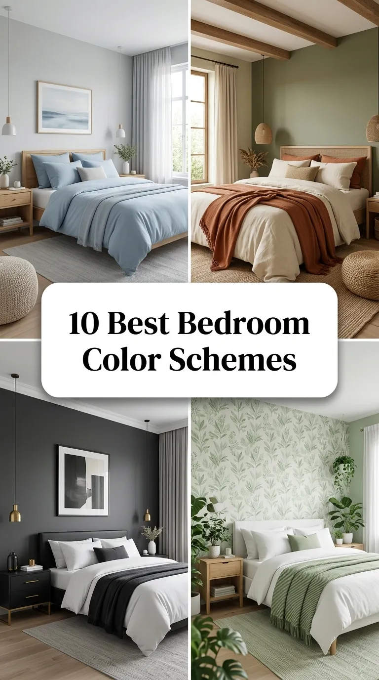 10 Best Bedroom Color Schemes