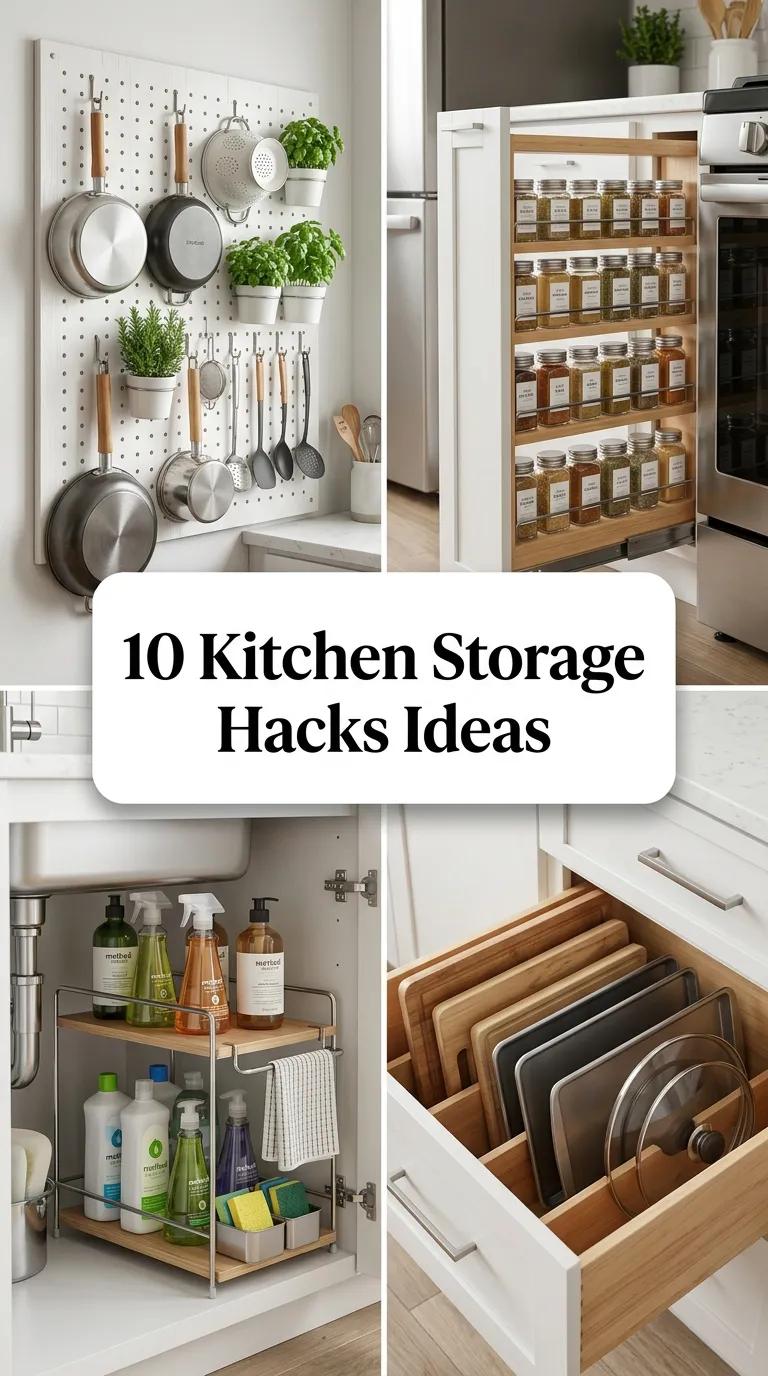 10 Kitchen Storage Hacks Ideas