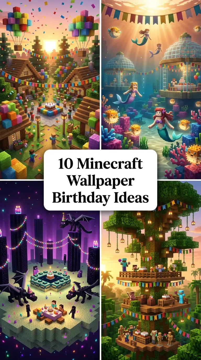 10 Minecraft Wallpaper Birthday Ideas