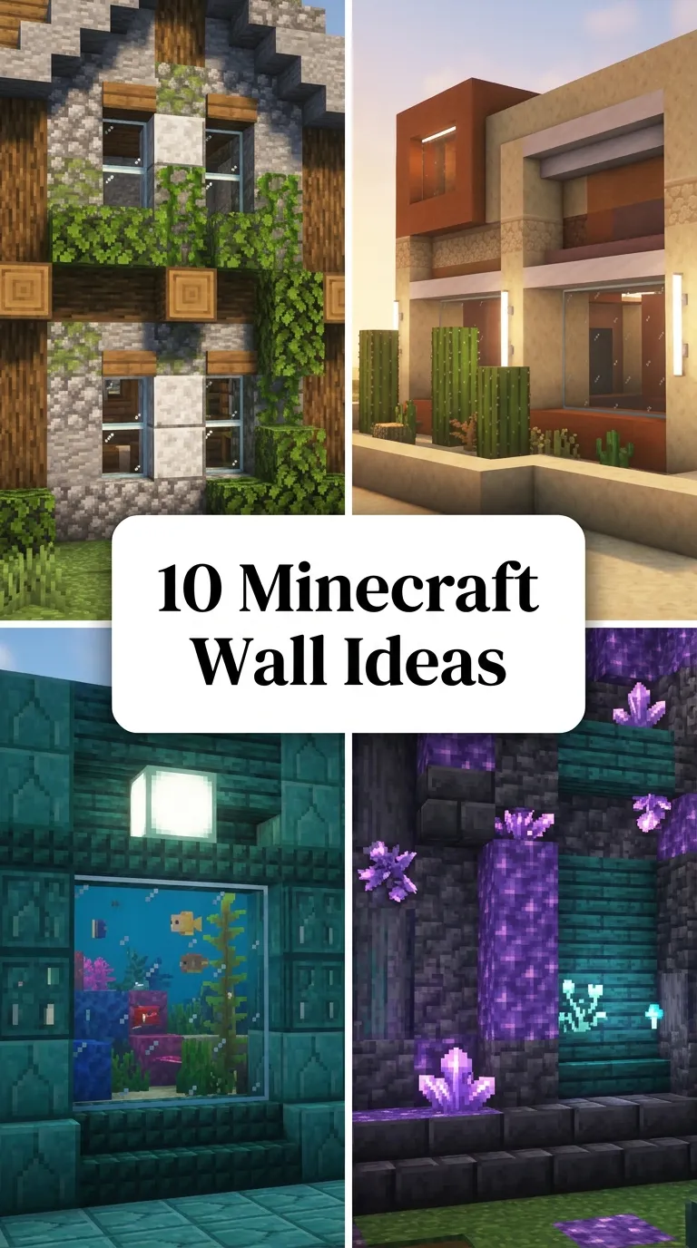 10 Minecraft Wall Ideas