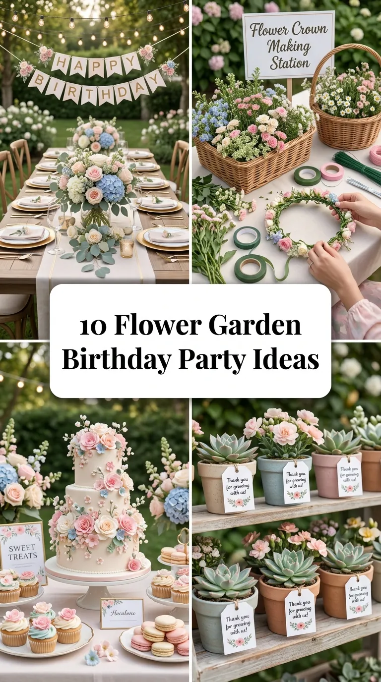 10 Flower Garden Birthday Party Ideas