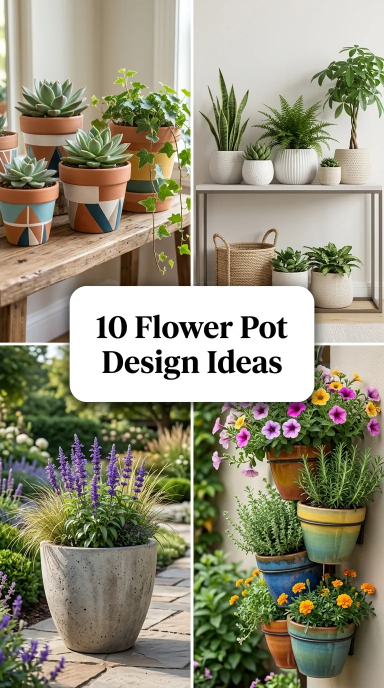 10 Flower Pot Design Ideas